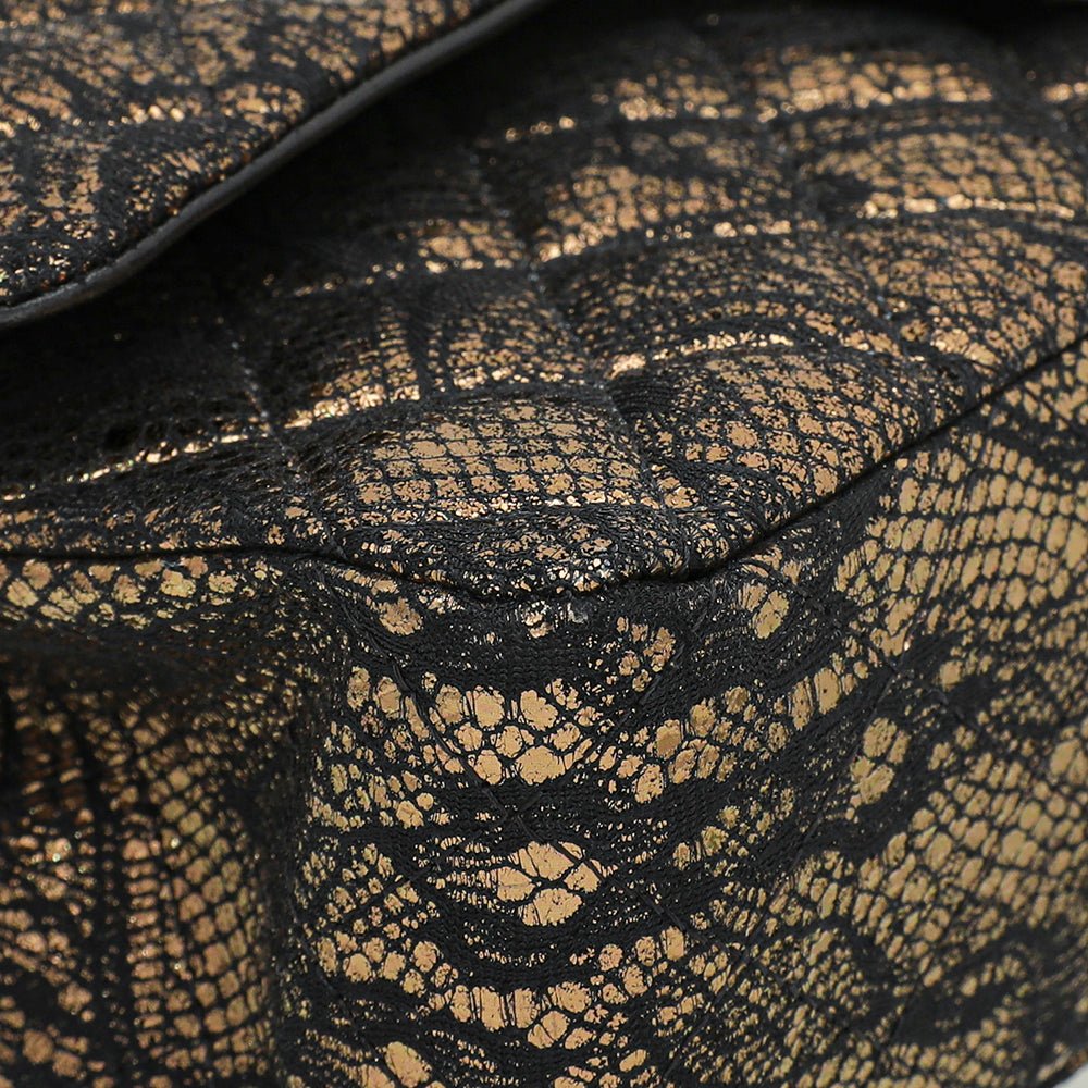 Chanel Bicolor Lace Metallic Flap Medium Bag-Chanel-THE CLOSET