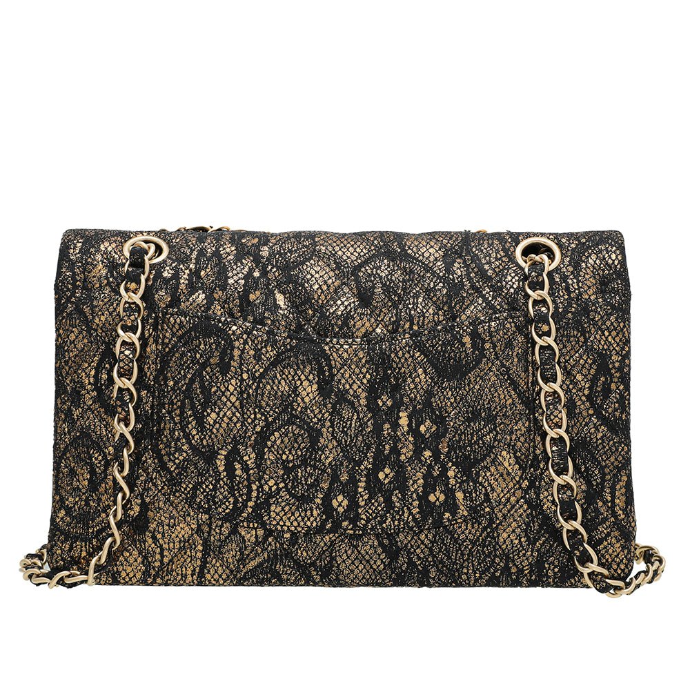 Chanel Bicolor Lace Metallic Flap Medium Bag-Chanel-THE CLOSET