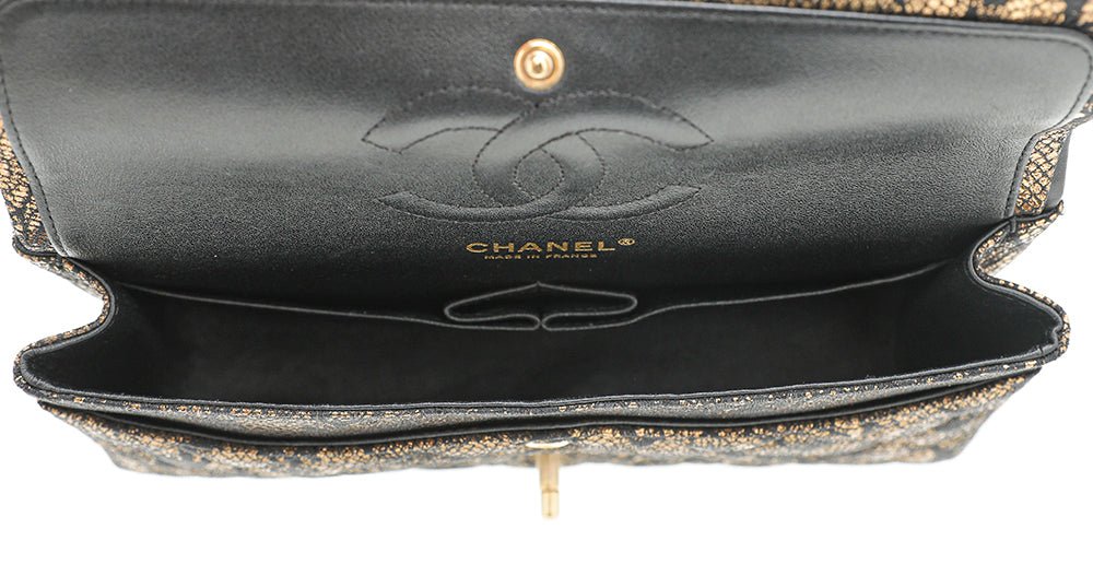 Chanel Bicolor Lace Metallic Flap Medium Bag-Chanel-THE CLOSET