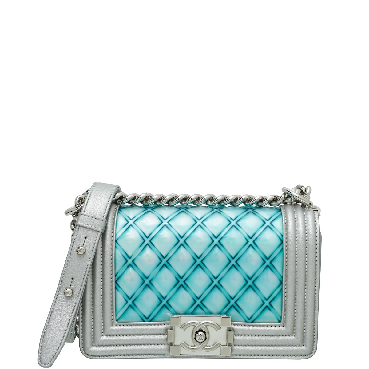Chanel Bicolor Le Boy Metallic Small Bag-Chanel-THE CLOSET