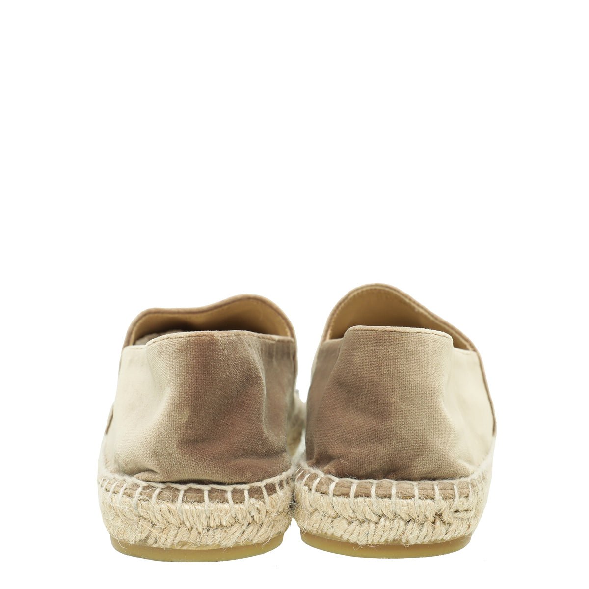 Chanel Bicolor Logo Velvet Espadrille 39-Chanel-THE CLOSET