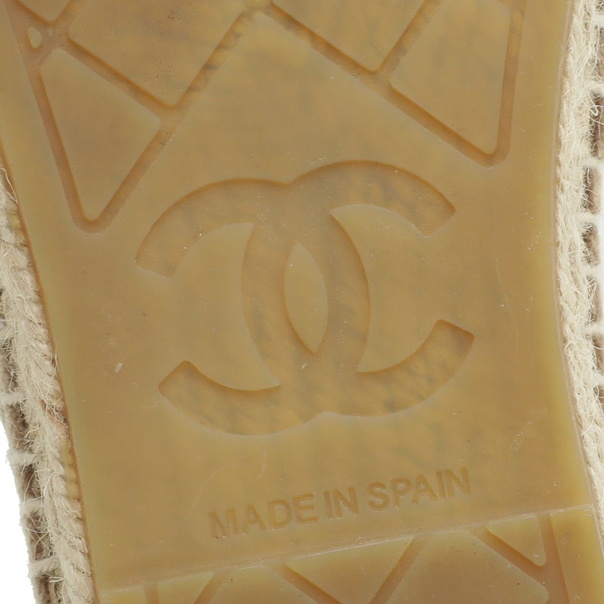 Chanel Bicolor Logo Velvet Espadrille 39-Chanel-THE CLOSET