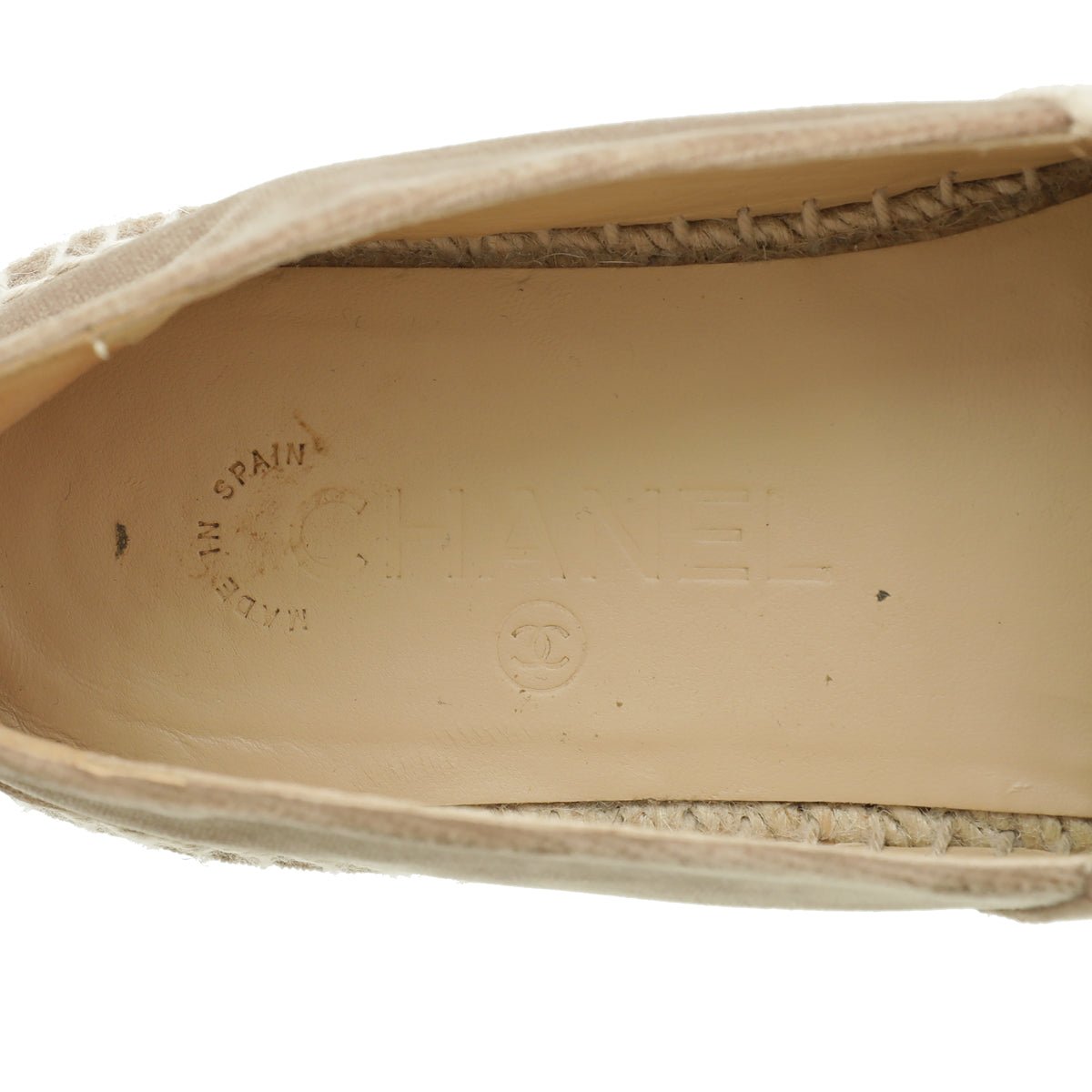 Chanel Bicolor Logo Velvet Espadrille 39-Chanel-THE CLOSET