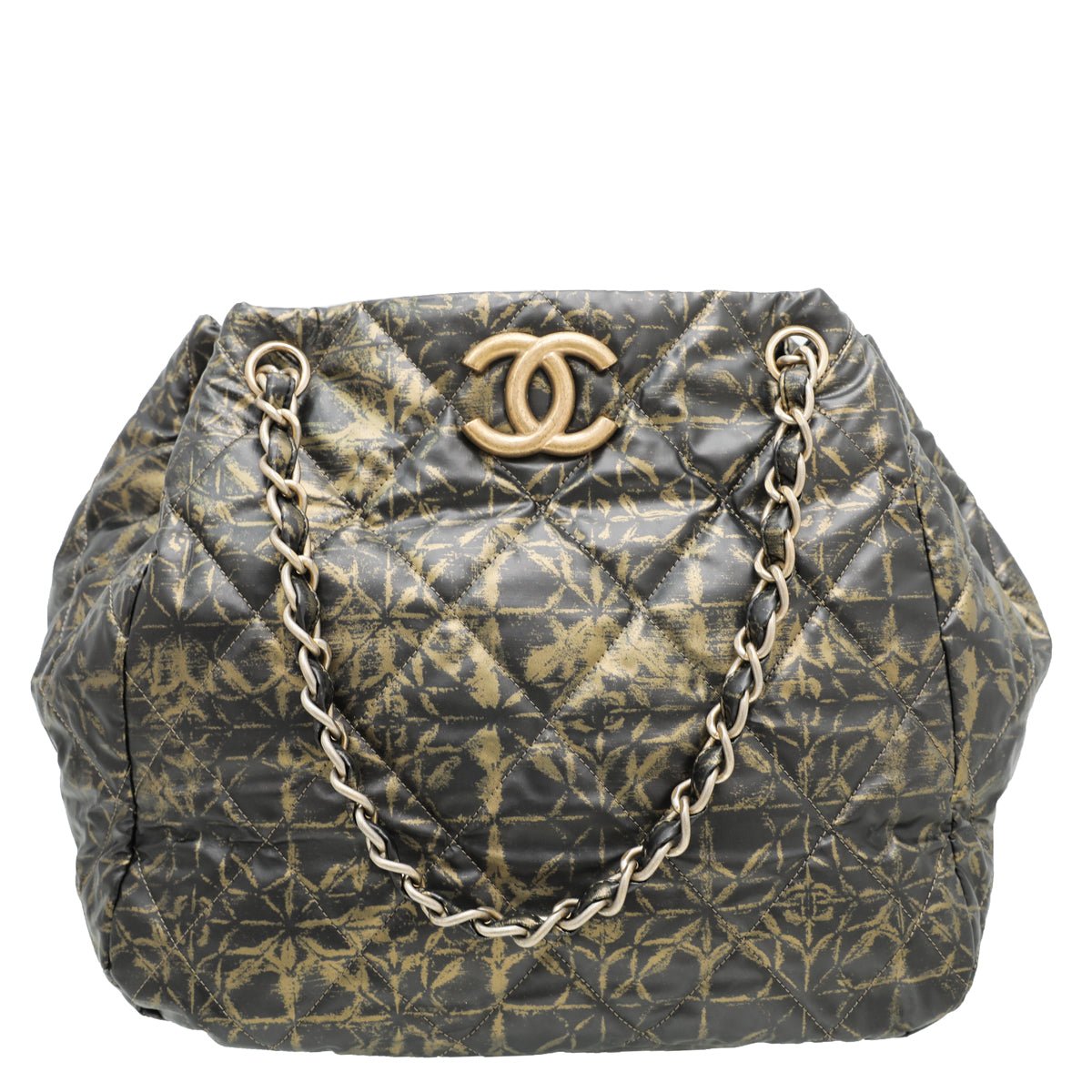 Chanel Bicolor Nylon Printed Accordion Tote Bag-Chanel-THE CLOSET