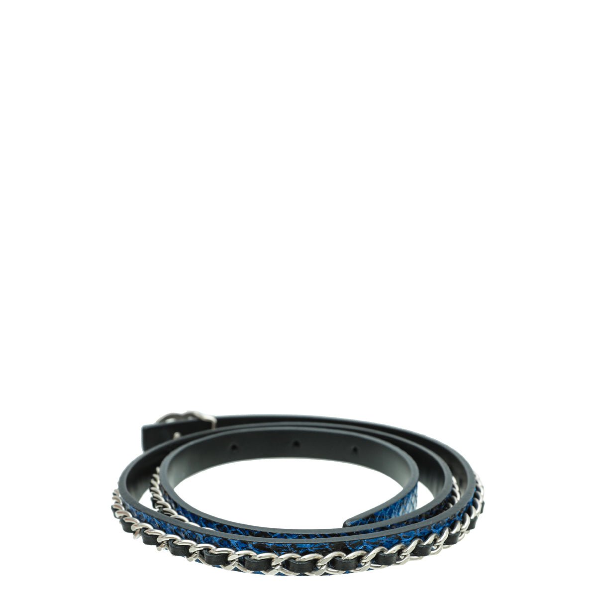 Chanel Bicolor Python CC Chain Belt 30-Chanel-THE CLOSET