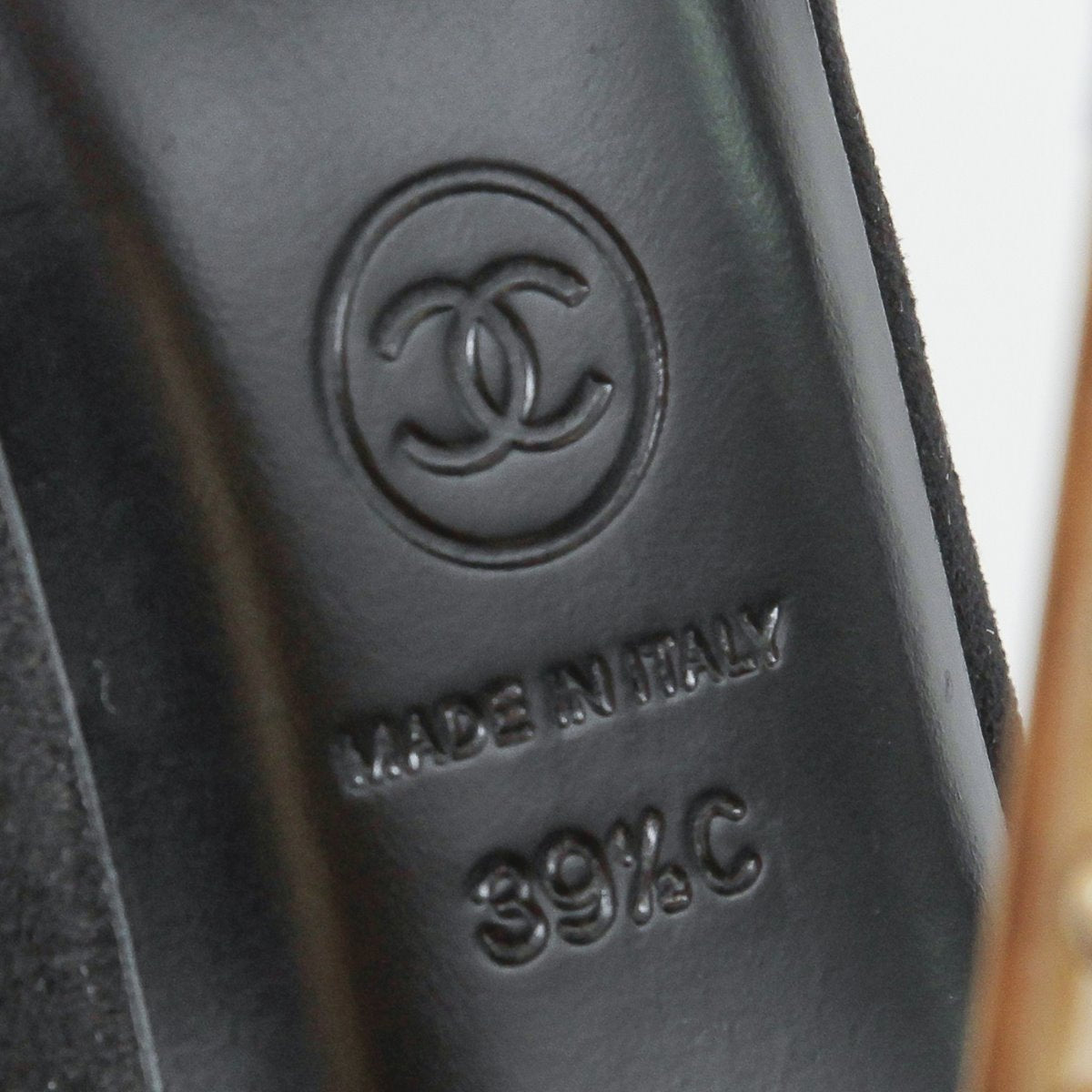 Chanel Bicolor Resin Studded Heels 39 ½ c-Chanel-THE CLOSET