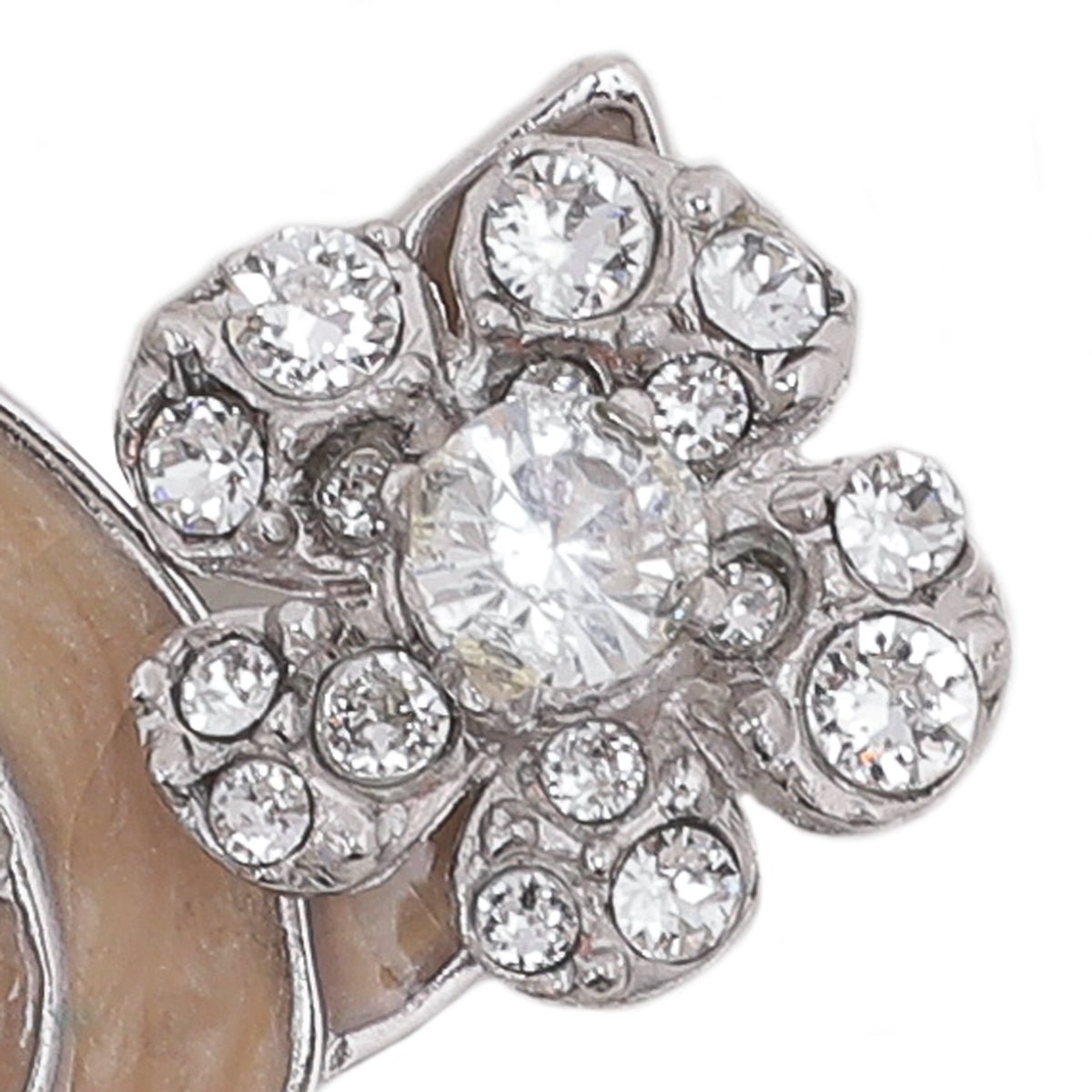 Chanel Bicolor Rhinestones Flower CC Enamel Brooch-Chanel-THE CLOSET