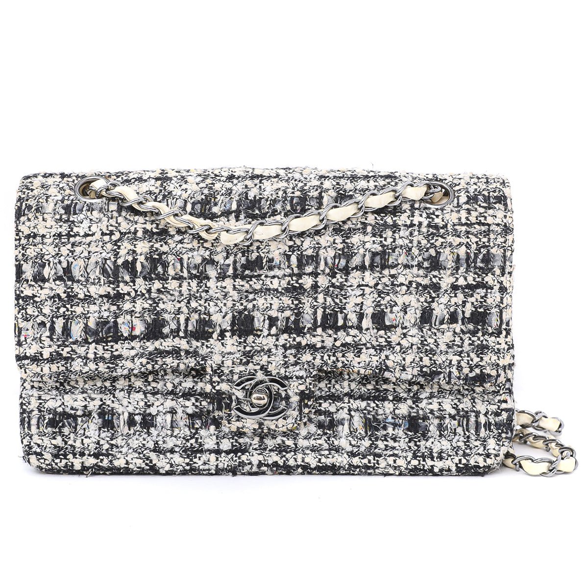 Chanel Bicolor Tweed CC Double Flap Bag-Chanel-THE CLOSET