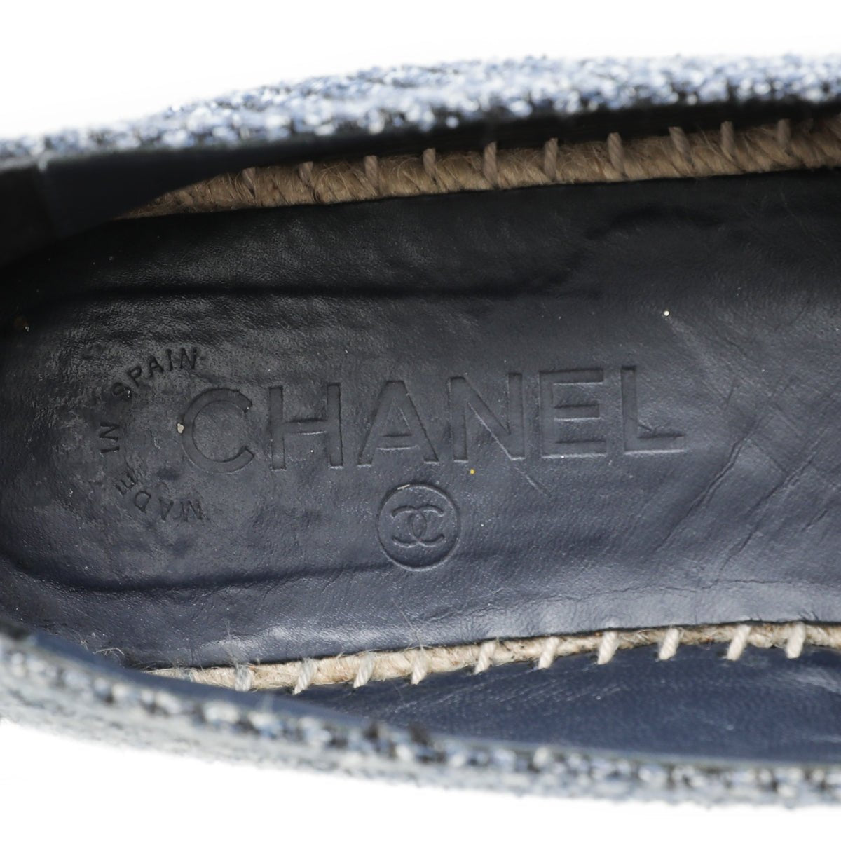 Chanel Bicolor Tweed CC Embroidered Espadrille 39-Chanel-THE CLOSET