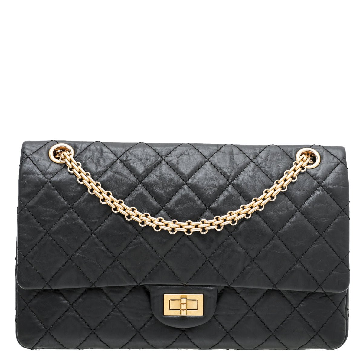 Chanel Black 2.55 Reissue 226 Flap Bag-Chanel-THE CLOSET