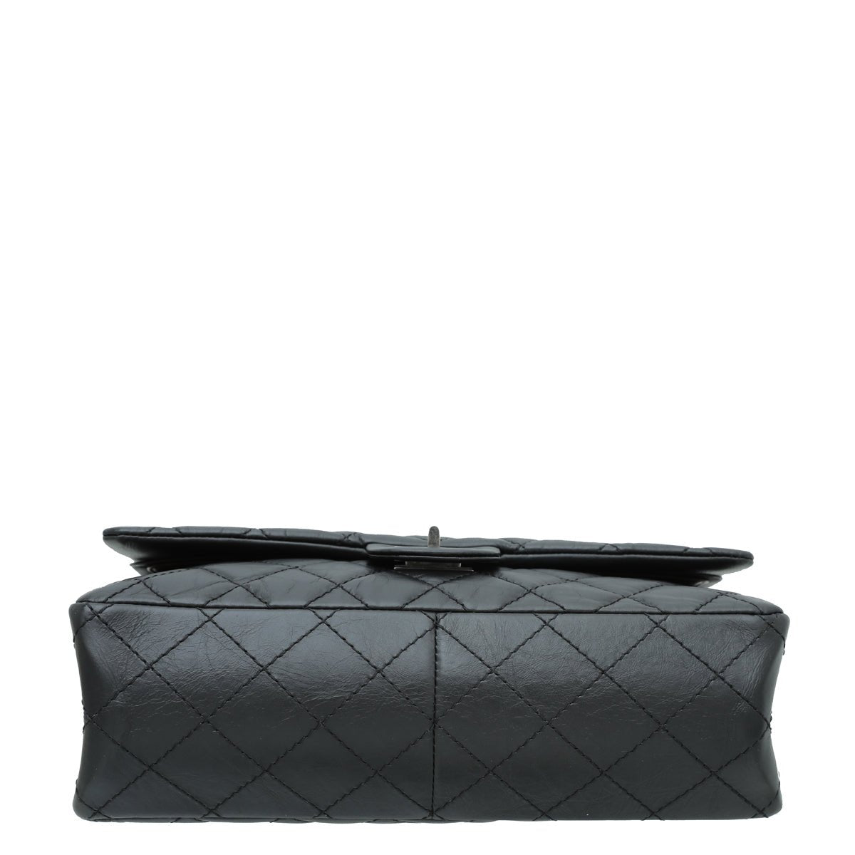Chanel - Chanel Black 2.55 Reissue Double Flap Crumpled 225 Bag | The Closet