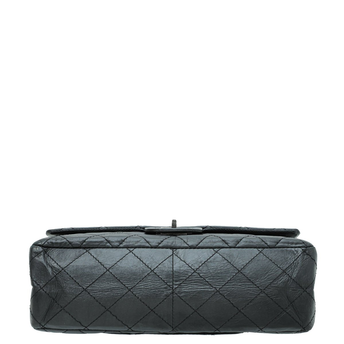 Chanel - Chanel Black Aged 2.55 Reissue Flap Maxi 227 Bag | The Closet