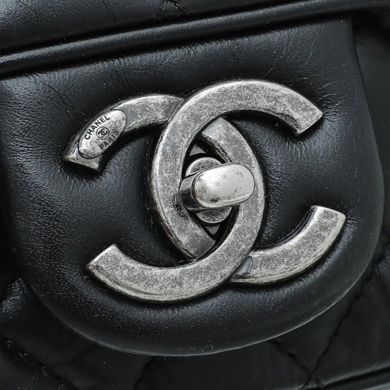 Chanel - Chanel Black Aged Easy Flap Small Bag | The Closet