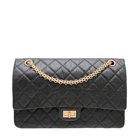 The Closet - Chanel Black Aged Reissue Double Bag | The Closet
