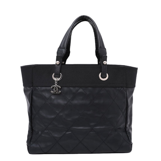 The Closet - Chanel Black Biarritz Tote Bag Large | The Closet