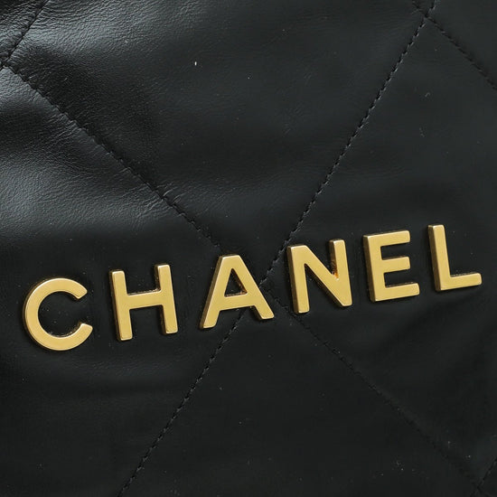 Chanel - Chanel Black CC 22 Quilted Large Bag | The Closet