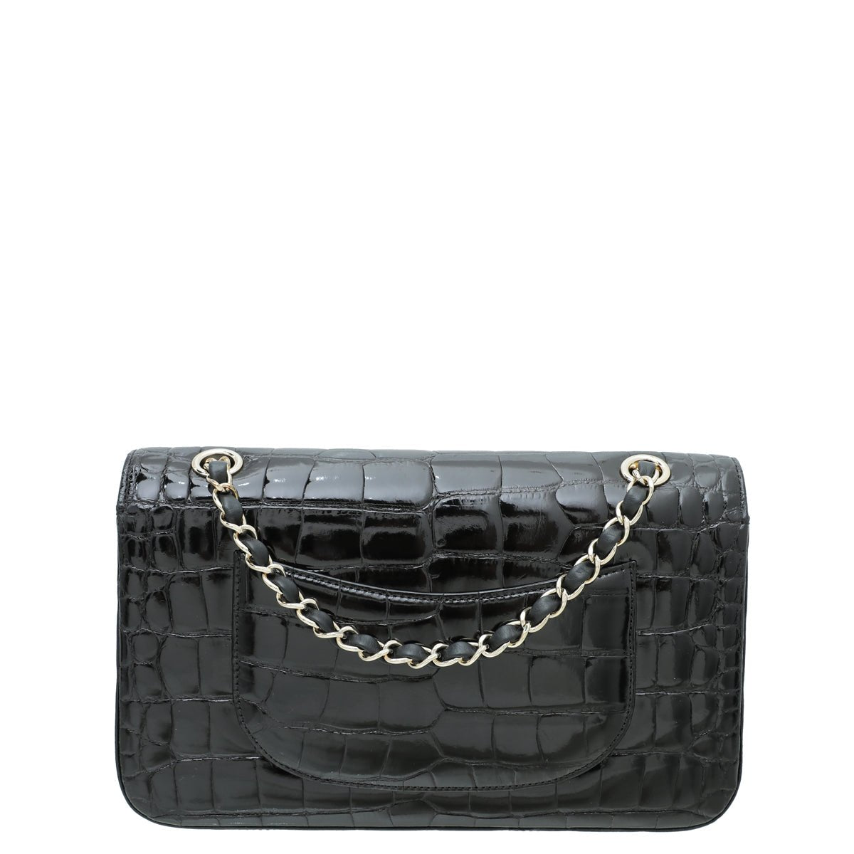 Chanel Black CC Alligator Classic Double Flap Medium Bag – The Closet