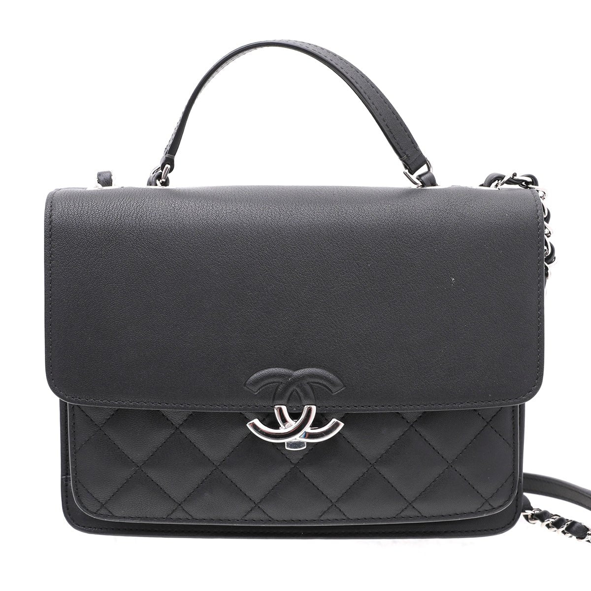 Chanel Black CC Box Flap Medium Bag-Chanel-THE CLOSET