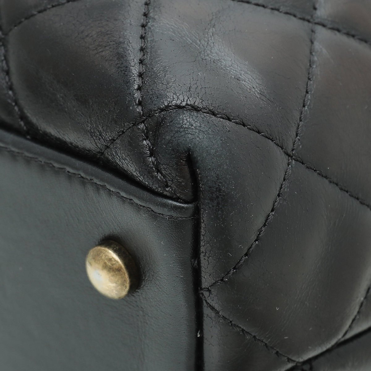Chanel - Chanel Black CC Bullet Handle Small Shopping Bag | The Closet