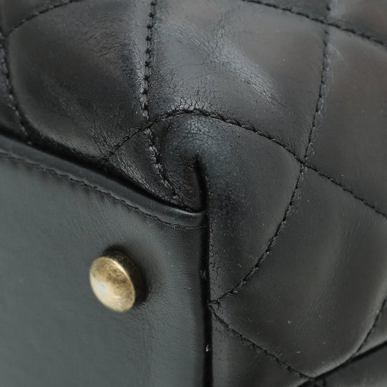 Chanel - Chanel Black CC Bullet Handle Small Shopping Bag | The Closet