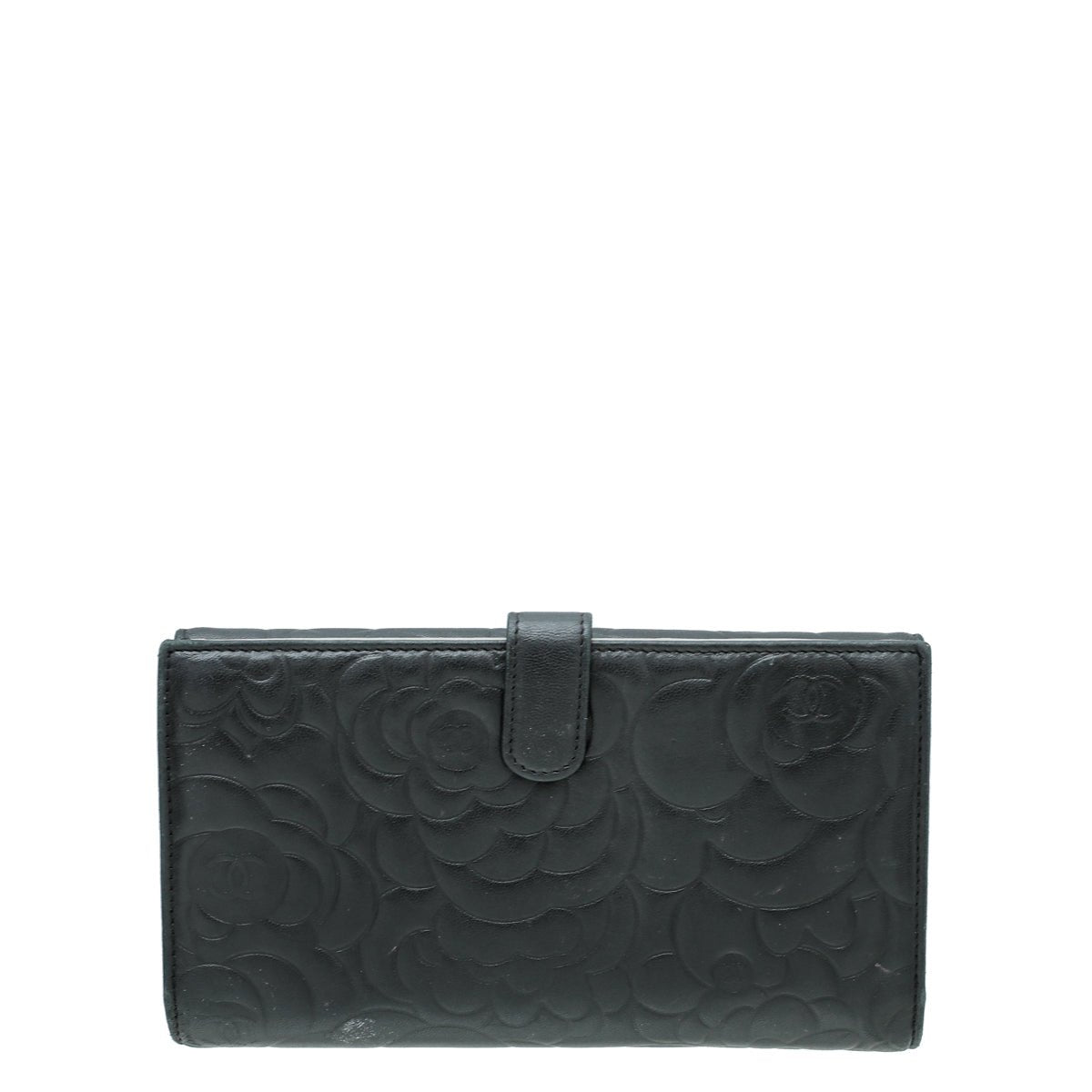 Chanel Black CC Camellia French Wallet-Chanel-THE CLOSET