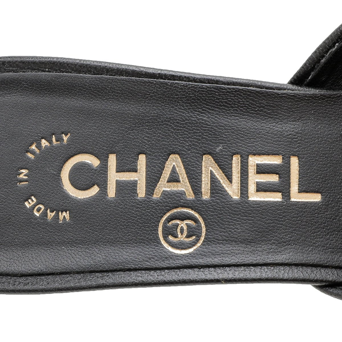 Chanel Black CC Cap Toe Pearl Heel Mules 36 – THE CLOSET