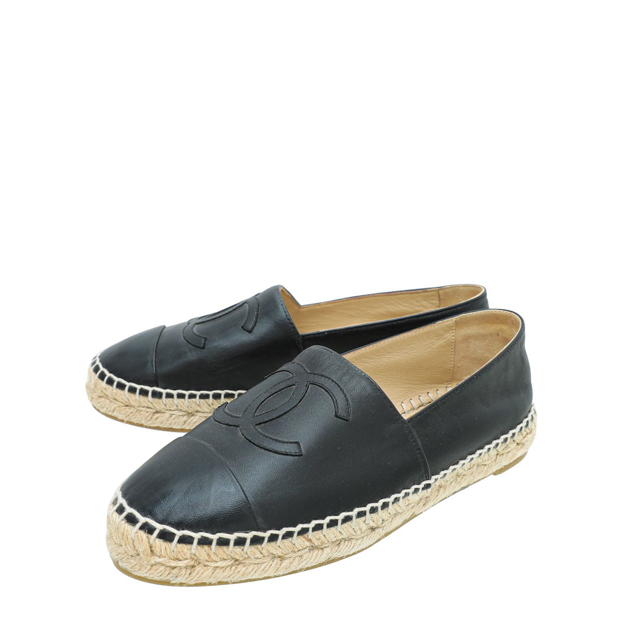 Chanel Black CC Cap Toe Sneaker 36-Chanel-THE CLOSET