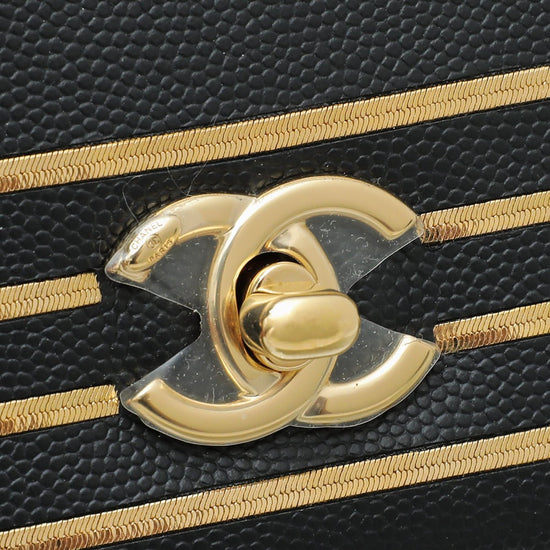 Chanel - Chanel Black CC Captain Gold Waist Bag | The Closet