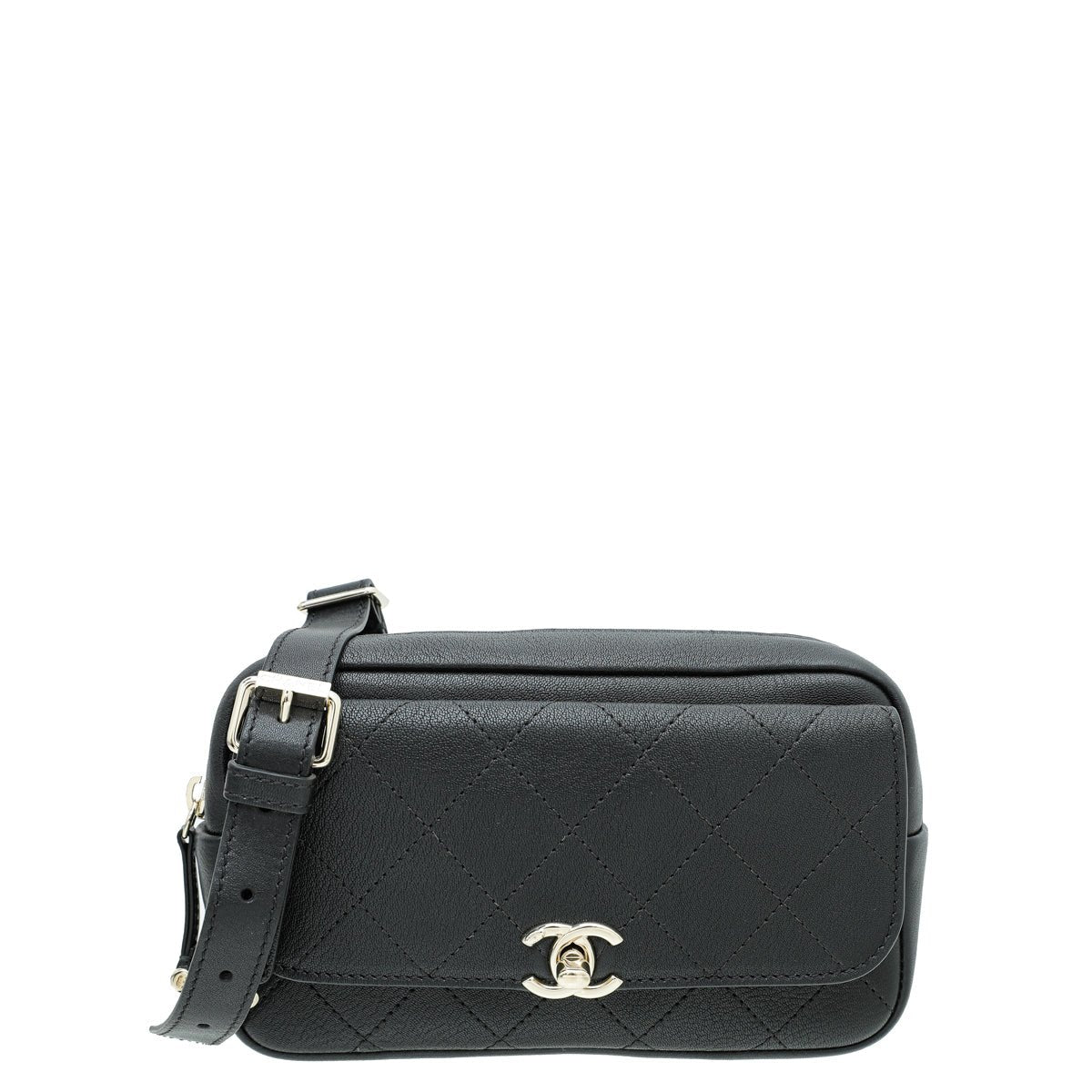 Chanel - Chanel Black CC Casual Trip Waist Bag | The Closet