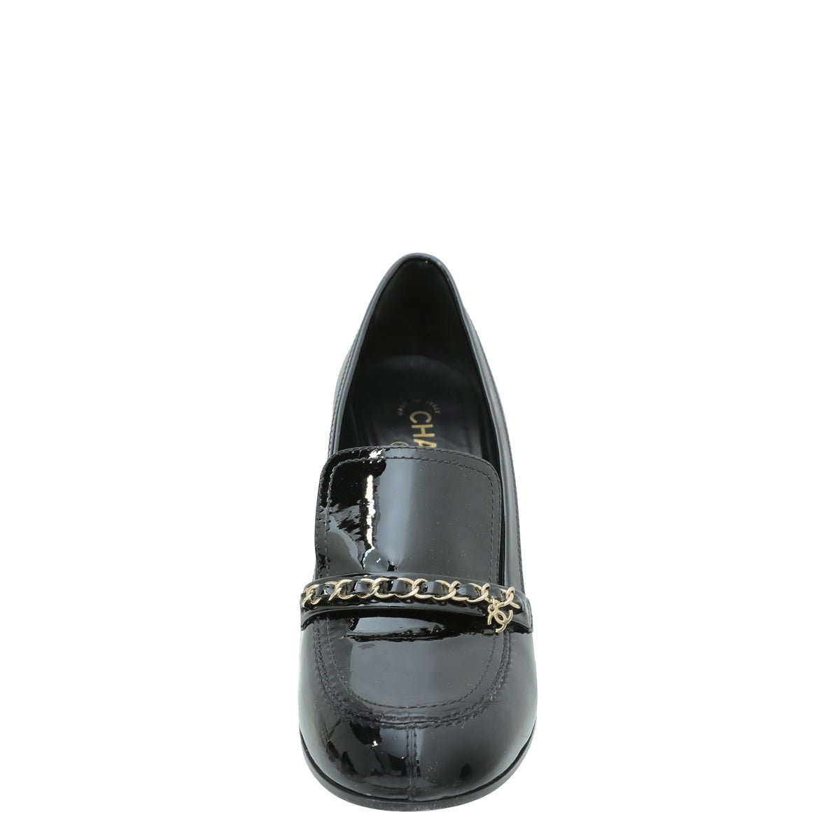 Chanel Black CC Chain Loafer Pump 40-Chanel-THE CLOSET