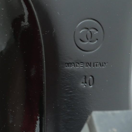 Chanel - Chanel Black CC Chain Loafer Pump 40 | The Closet