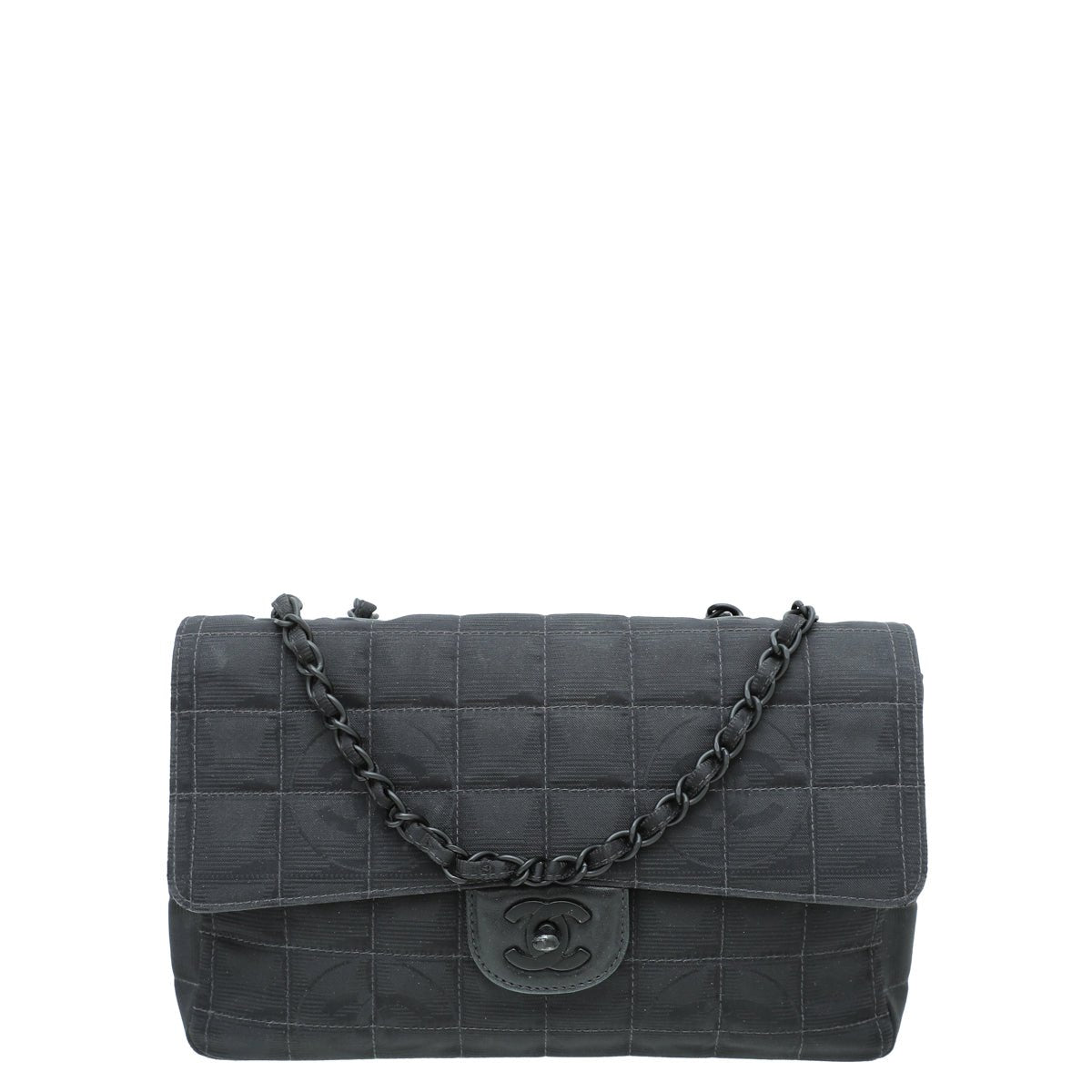 Chanel Black CC Chocolate Bar Medium Bag-Chanel-THE CLOSET