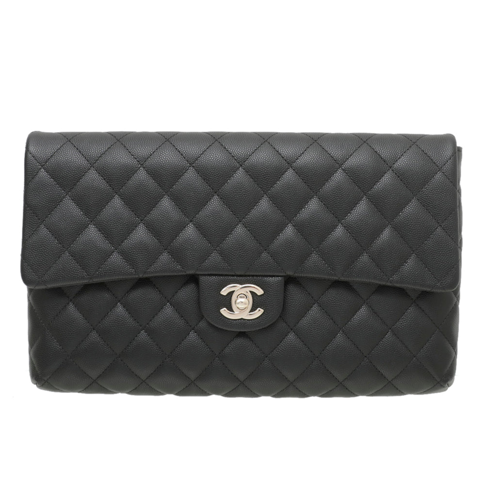 Chanel Black CC Classic Clutch-Chanel-THE CLOSET