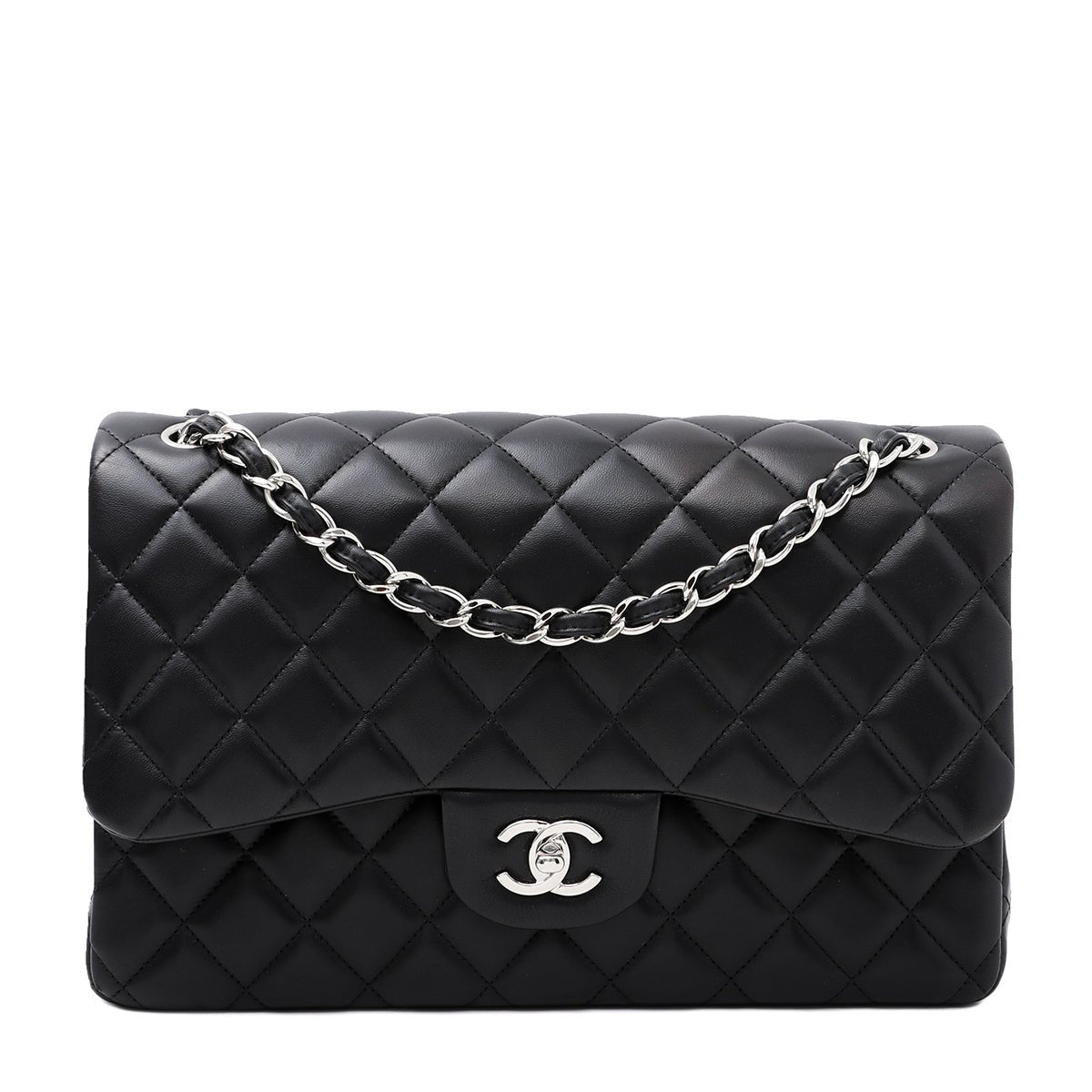 Chanel Black CC Classic Double Flap Bag-Chanel-THE CLOSET
