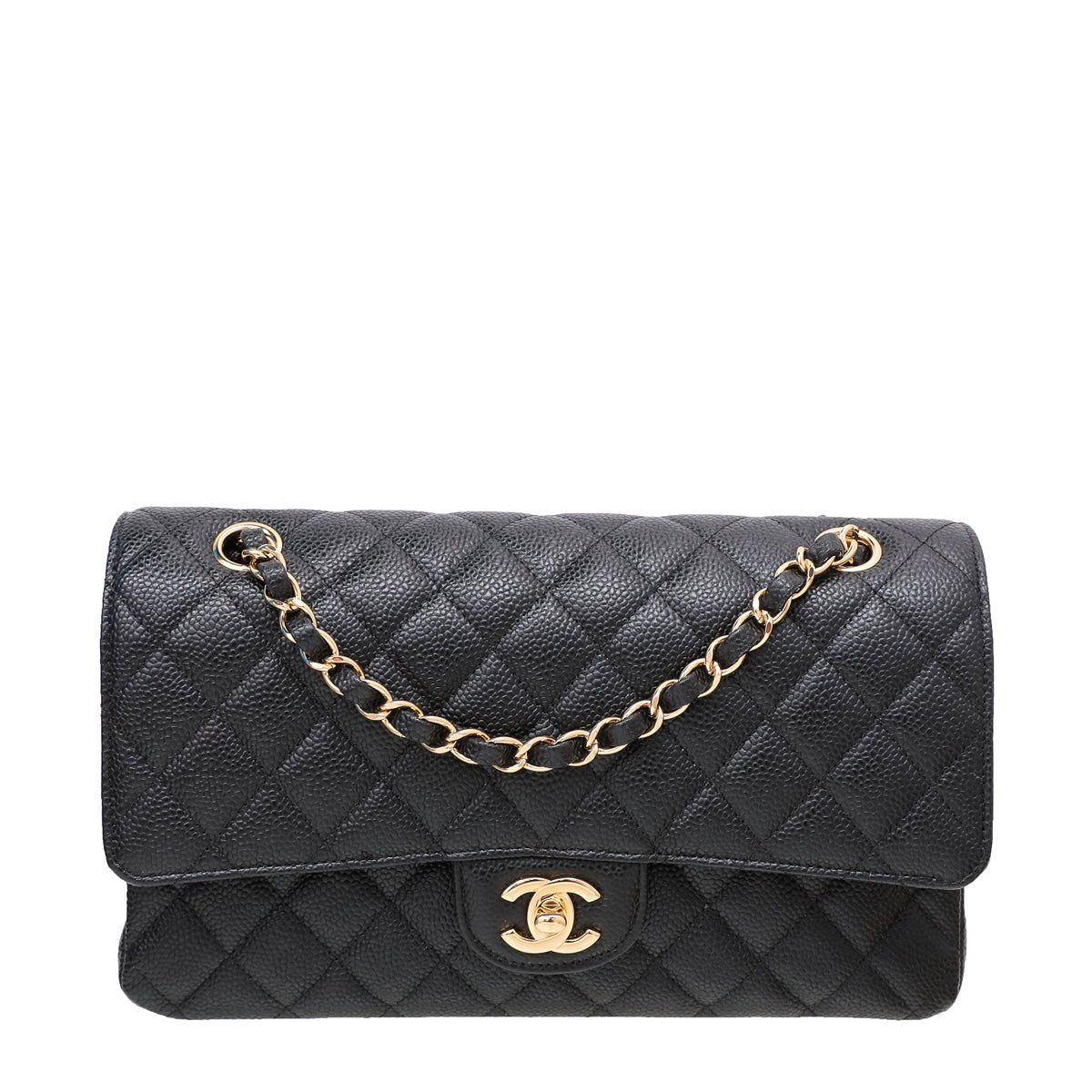 Chanel Black CC Classic Double Flap Bag-Chanel-THE CLOSET