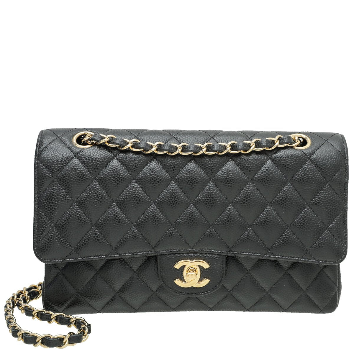 Chanel Black CC Classic Double Flap Bag-Chanel-THE CLOSET