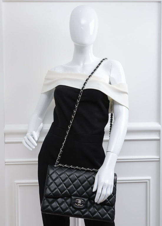 The Closet - Chanel Black CC Classic Double Flap Bag | The Closet
