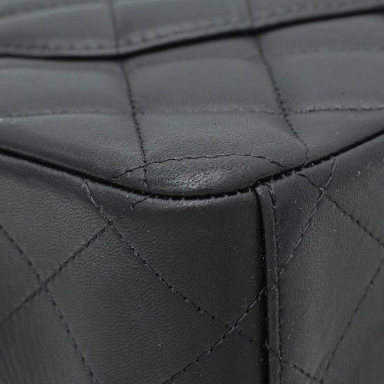 Chanel - Chanel Black CC Classic Double Flap Maxi Bag | The Closet