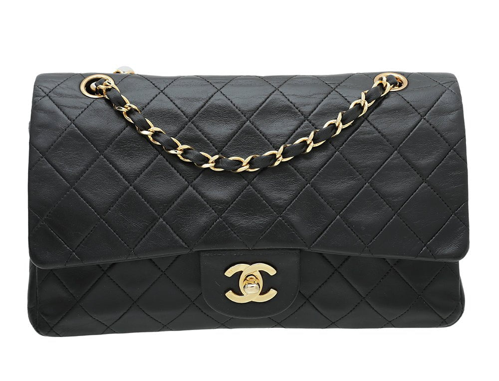 Chanel Black CC Classic Double Flap Medium Bag-Chanel-THE CLOSET