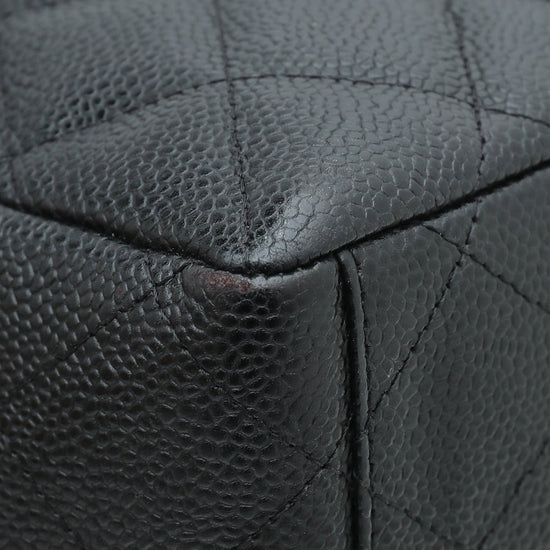 Chanel - Chanel Black CC Classic Single Flap Maxi Bag | The Closet