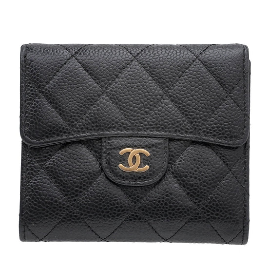 The Closet - Chanel Black CC Classic Small Wallet | The Closet