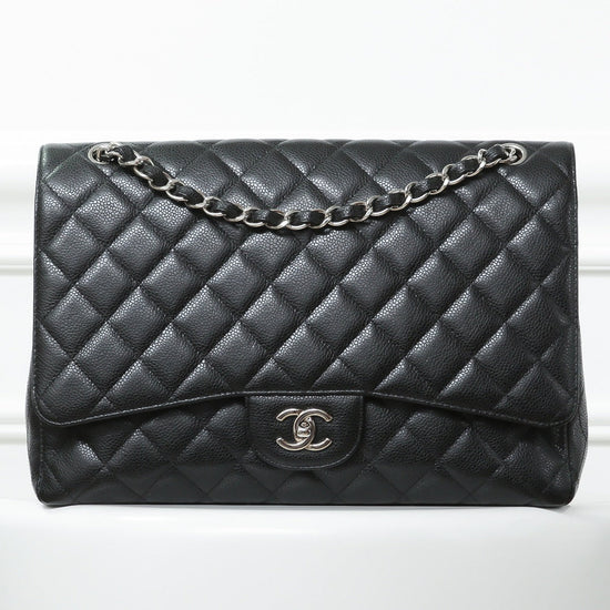The Closet - Chanel Black Maxi Single Flap Bag | The Closet