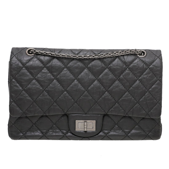 Chanel Black Distressed 2.55 Reissue 227 Flap Bag