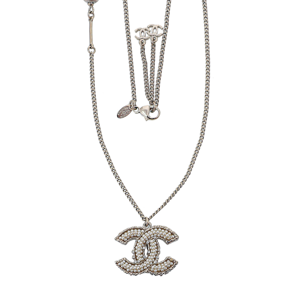Chanel Gold Beaded CC Necklace-Chanel-THE CLOSET