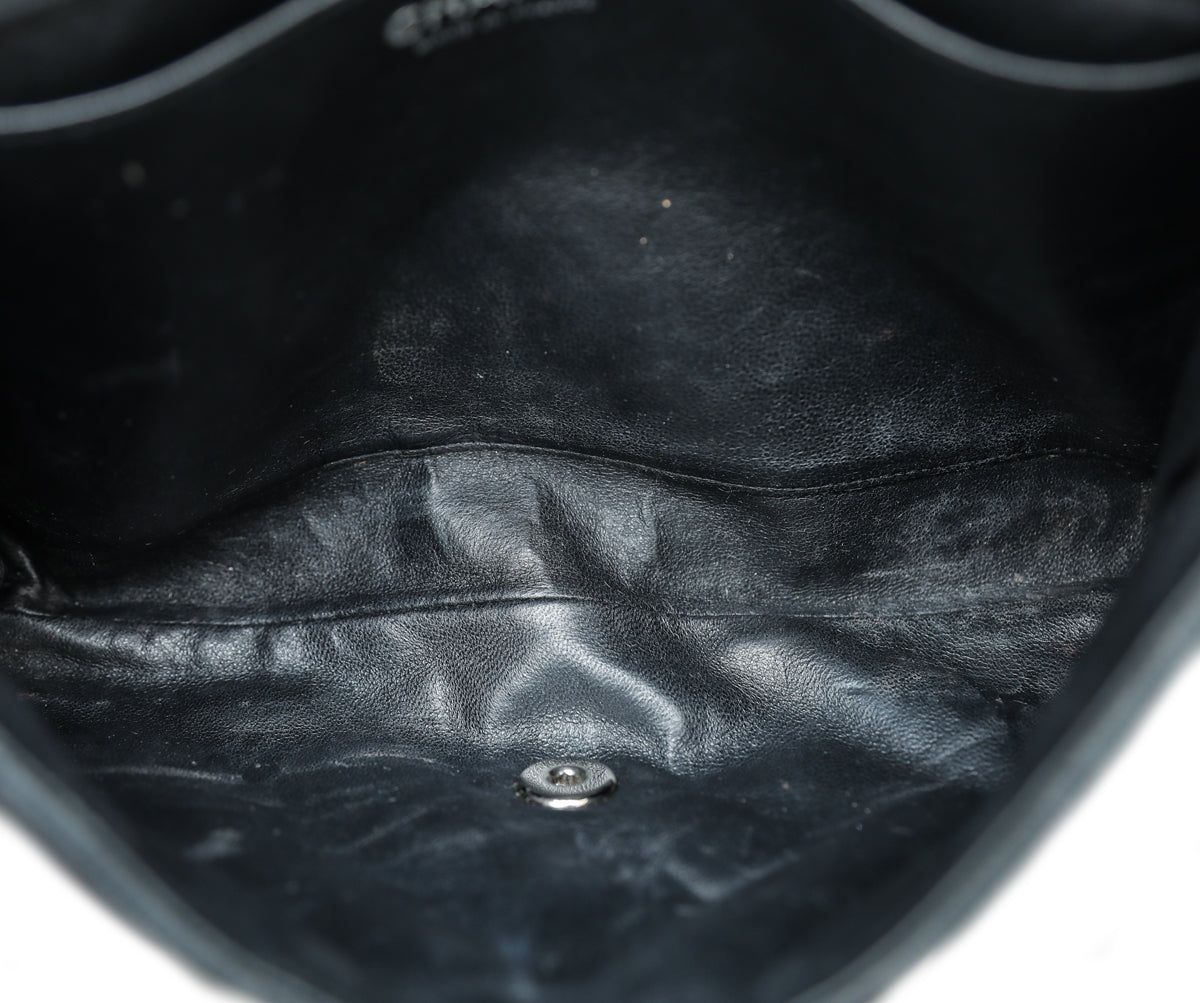 Chanel Black CC Nubuck Clutch On Chain-Chanel-THE CLOSET