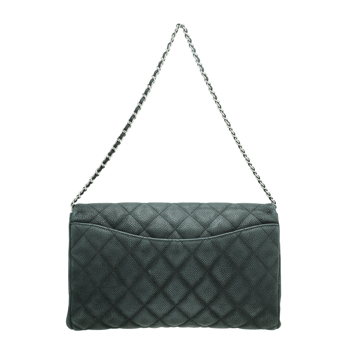 Chanel Black CC Nubuck Clutch On Chain-Chanel-THE CLOSET