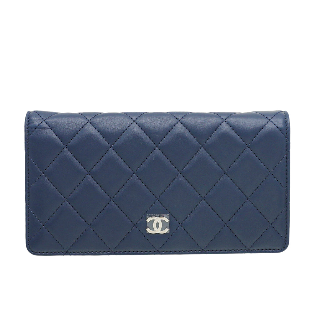 Chanel Tricolor CC Classic Yen Wallet-Chanel-THE CLOSET