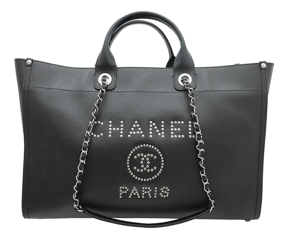 Chanel Black CC Deauville Studded Bag-Chanel-THE CLOSET