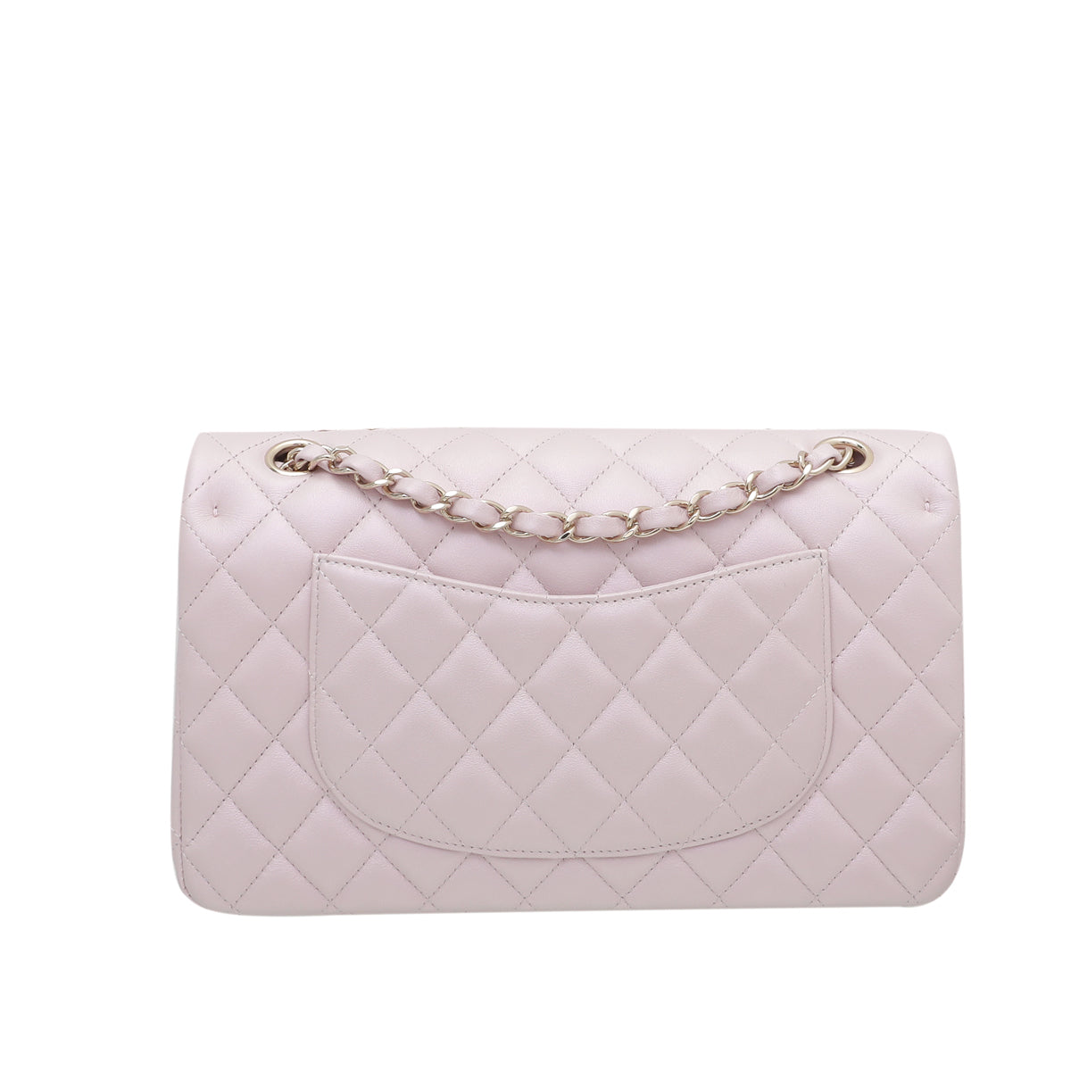 Chanel Metallic Pink Iridescent Classic Double Flap Bag