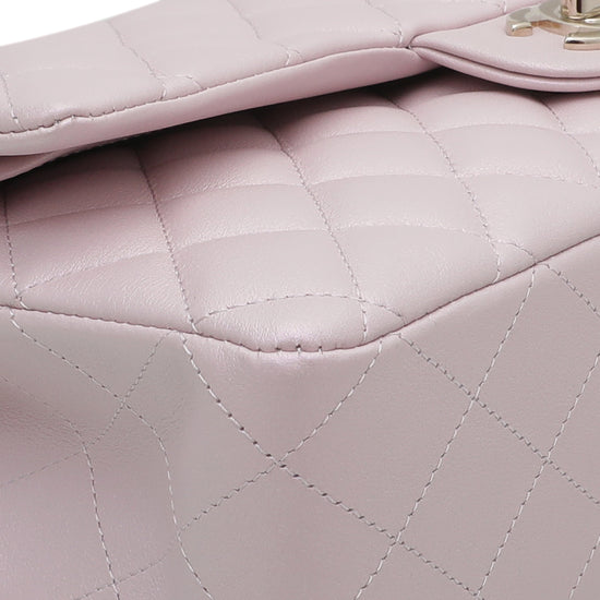 Chanel 2022 Classic Medium Iridescent Double Flap Bag - Metallic